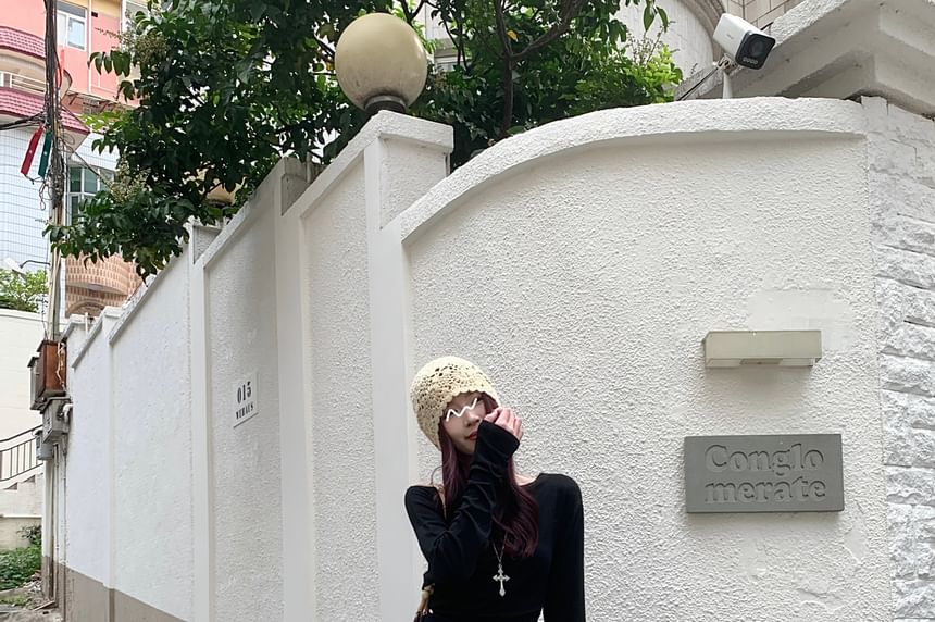 High Rise Asymmetrical Lace Panel Midi Mermaid Skirt