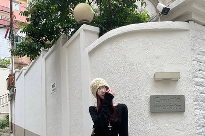 High Rise Asymmetrical Lace Panel Midi Mermaid Skirt