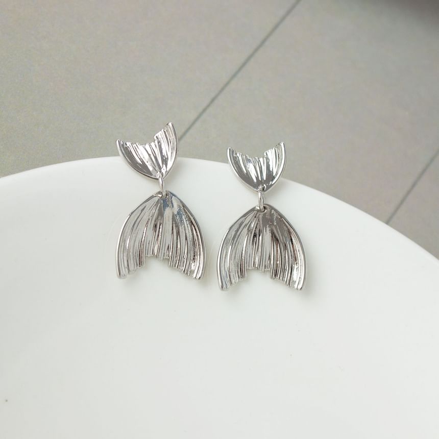 Fish Tail Stud Earring / Clip-On Earring