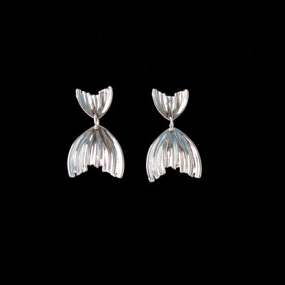 Fish Tail Stud Earring / Clip-On Earring