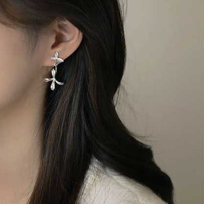 Flower Drop Earring / Clip-On Earring