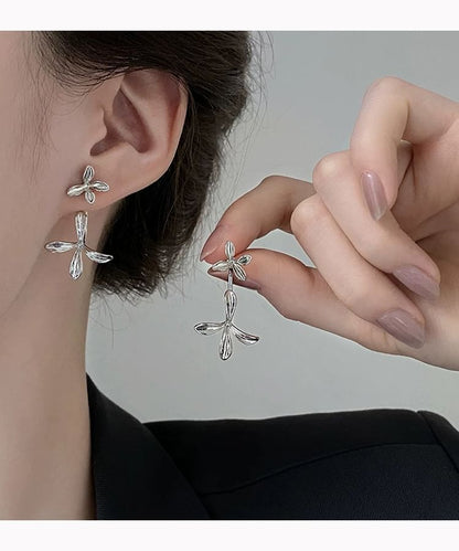 Flower Drop Earring / Clip-On Earring