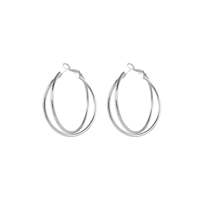 Layered Hoop Earring / Clip-On Earring