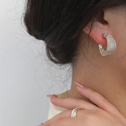 Geometry Hoop Earring / Clip-On Earring