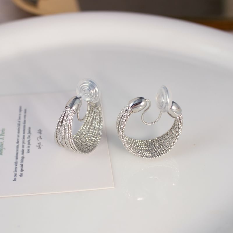 Geometry Hoop Earring / Clip-On Earring