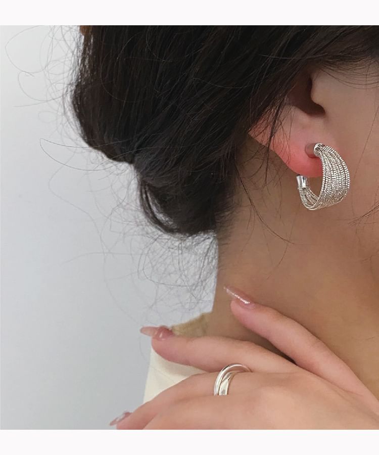 Geometry Hoop Earring / Clip-On Earring