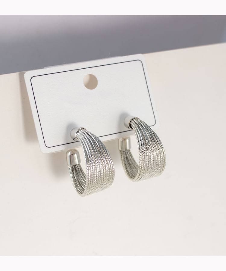 Geometry Hoop Earring / Clip-On Earring