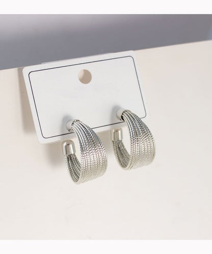 Geometry Hoop Earring / Clip-On Earring