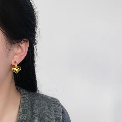 Heart Drop Earring / Clip-On Earring