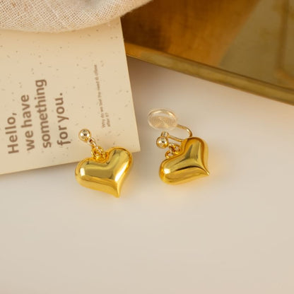 Heart Drop Earring / Clip-On Earring