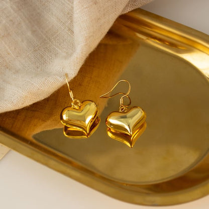 Heart Drop Earring / Clip-On Earring