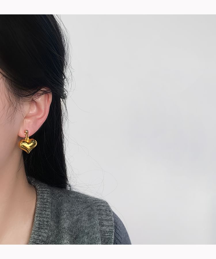 Heart Drop Earring / Clip-On Earring