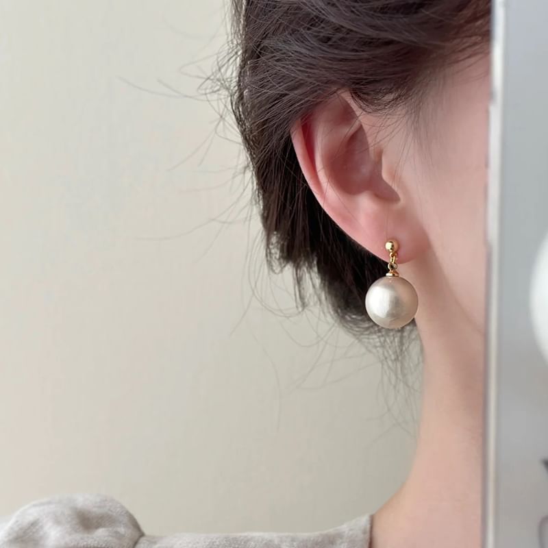 Faux Pearl Drop Earring / Clip-On Earring