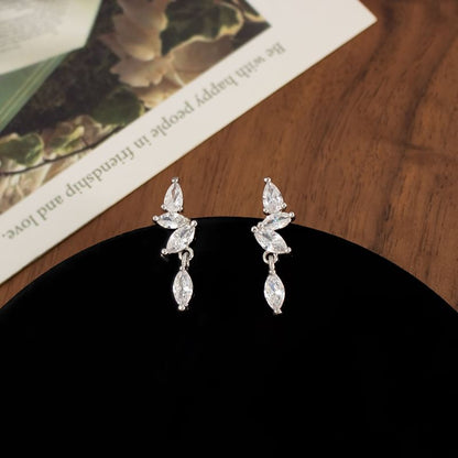 Rhinestone Drop Earring / Clip-On Earring