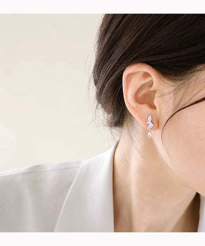 Rhinestone Drop Earring / Clip-On Earring