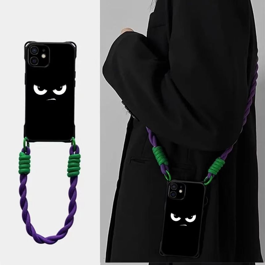 / Cartoon Eye Set Lanyard Case Strap Phone