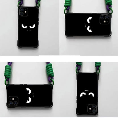 / Cartoon Eye Set Lanyard Case Strap Phone