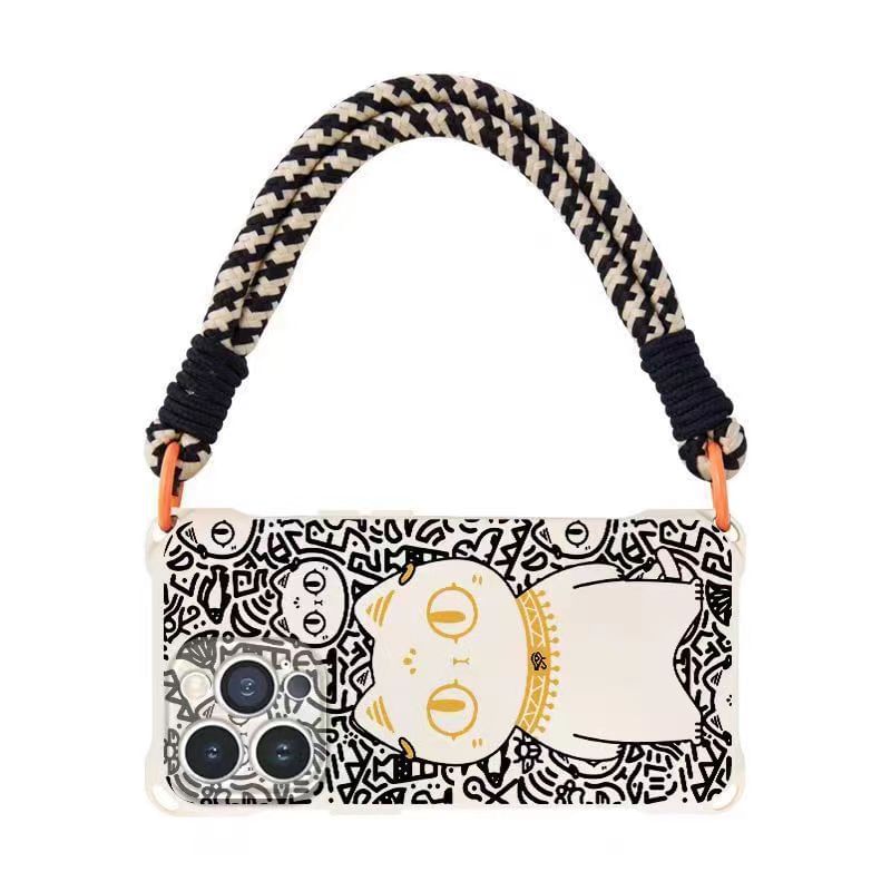 Cat Lanyard Phone Strap Set Case /