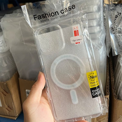 Case (Compatible with Transparent Phone MagSafe) Magnetic