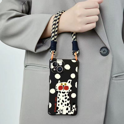 Set Lanyard / Phone Case Strap Cat