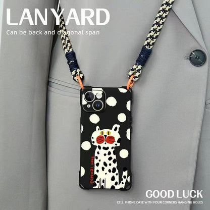 Set Lanyard / Phone Case Strap Cat