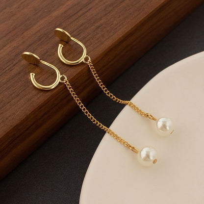 Faux Pearl Dangle Earring / Ear Cuff (Various Designs)