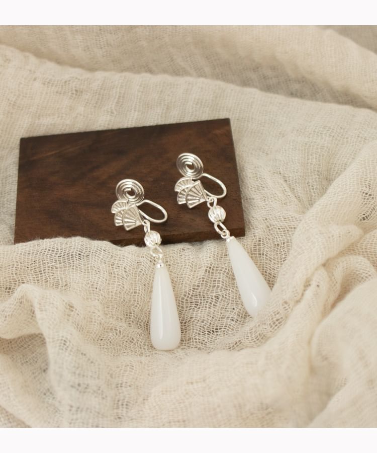 Fan Rhinestone Faux Gemstone Alloy Drop Earring / Ear Cuff (Various Designs)