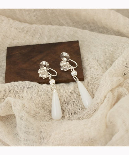 Fan Rhinestone Faux Gemstone Alloy Drop Earring / Ear Cuff (Various Designs)