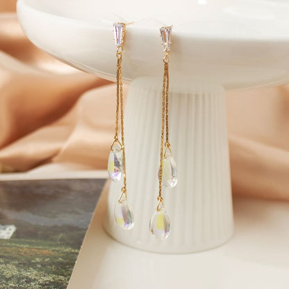 Faux Crystal Alloy Dangle Earring / Ear Cuff