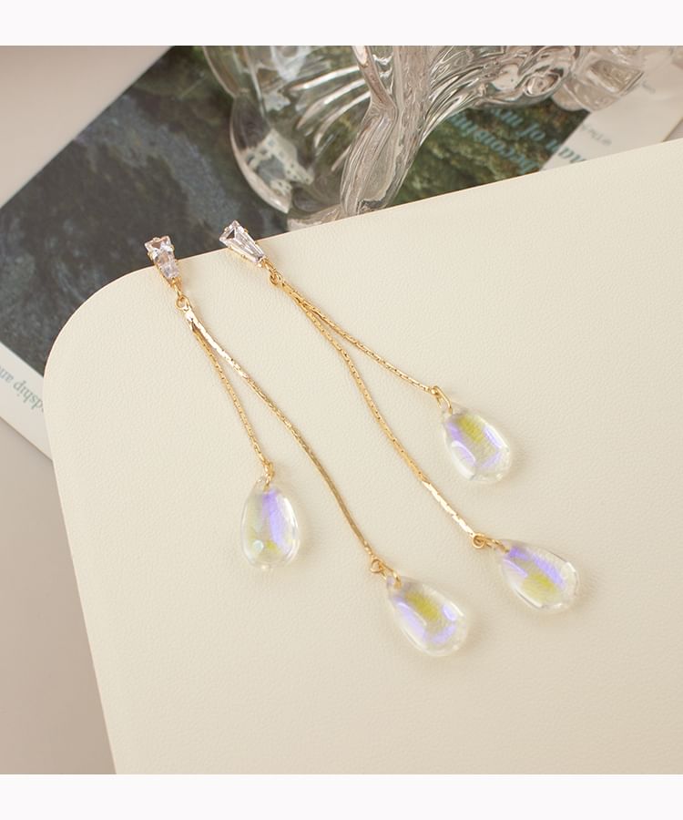 Faux Crystal Alloy Dangle Earring / Ear Cuff