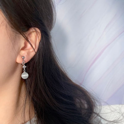 Faux Cat Eye Stone Alloy Dangle Earring / Ear Cuff (Various Designs)