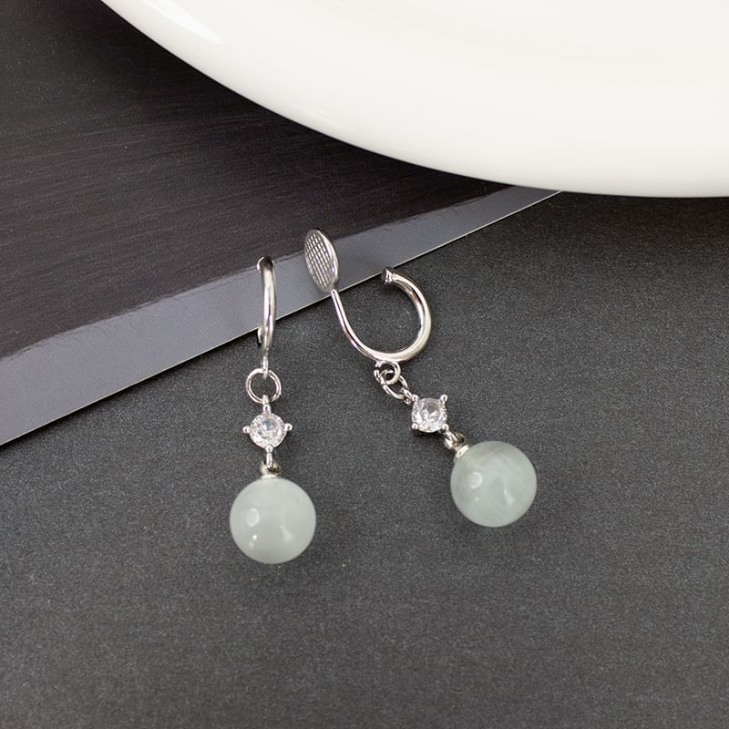 Faux Cat Eye Stone Alloy Dangle Earring / Ear Cuff (Various Designs)