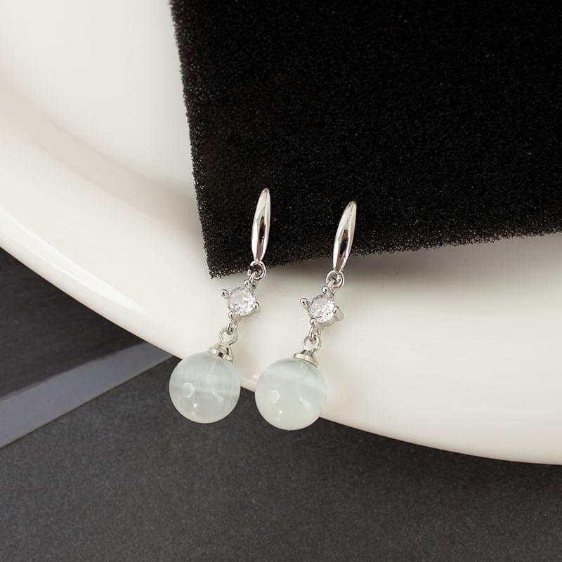 Faux Cat Eye Stone Alloy Dangle Earring / Ear Cuff (Various Designs)