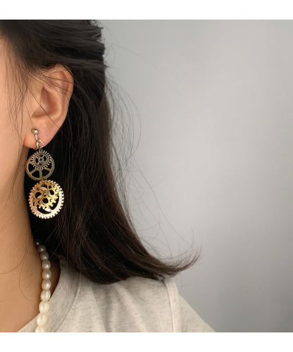 Gear Alloy Dangle Earring / Ear Cuff (Various Designs)