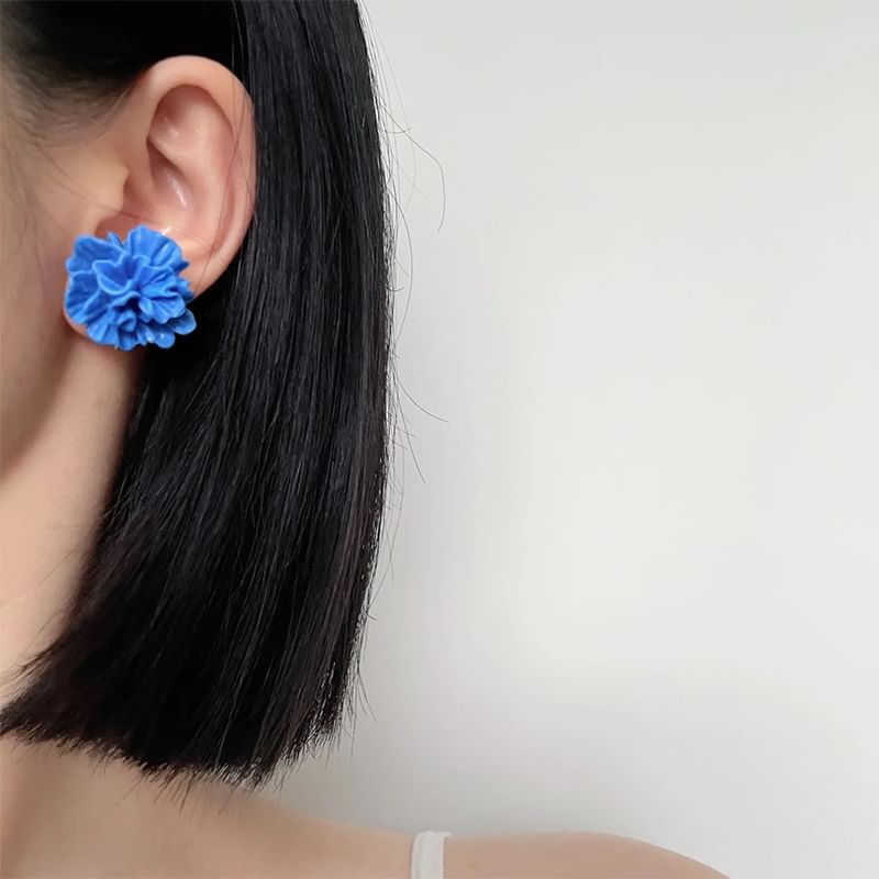 Floral Alloy Stud Earring / Ear Cuff