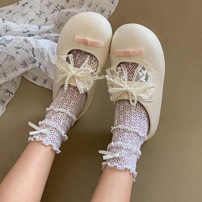 Faux Leather Beaded Sandals