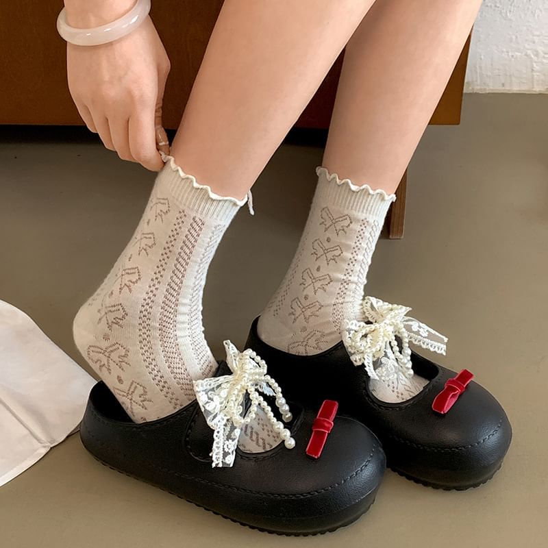 Faux Leather Beaded Sandals