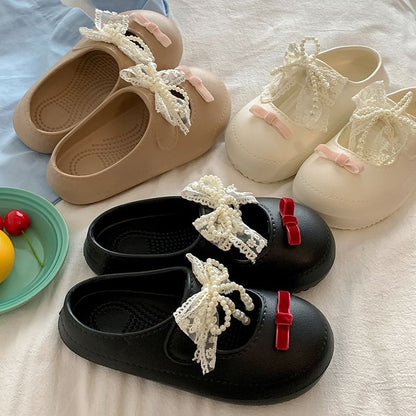 Faux Leather Beaded Sandals