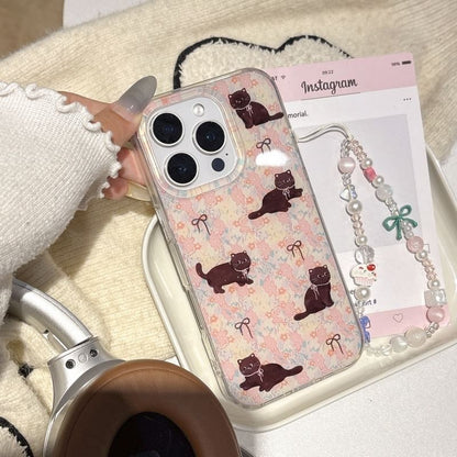 Floral Cat Phone Case / Strap / Set
