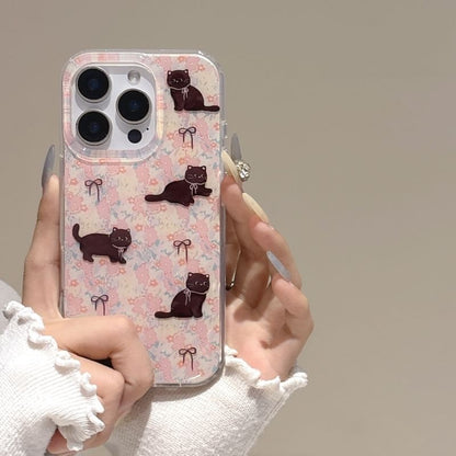 Floral Cat Phone Case / Strap / Set