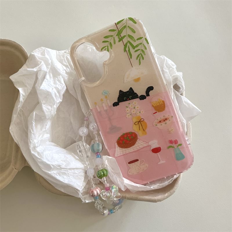 Cat Meal Table Phone Case / Strap / Set