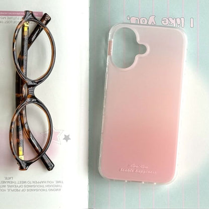 Gradient Magnetic (Compatible with MagSafe) Phone Case with Cartoon Stand