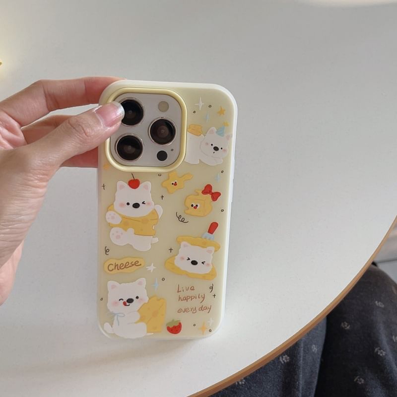 Dog Phone Case / Cheese Charm / Set