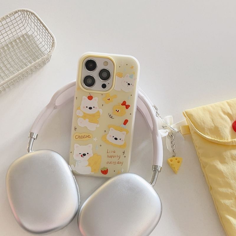 Dog Phone Case / Cheese Charm / Set