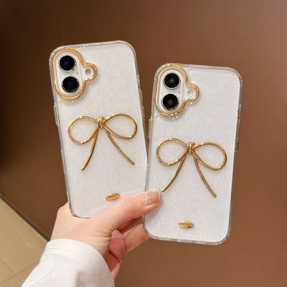 Metallic Trim Bow Phone Case
