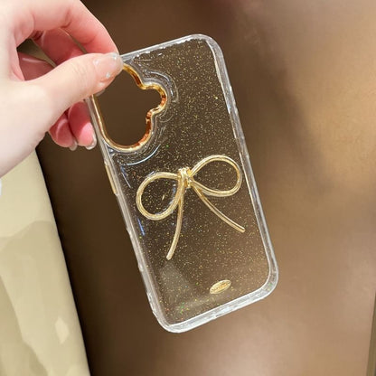 Metallic Trim Bow Phone Case