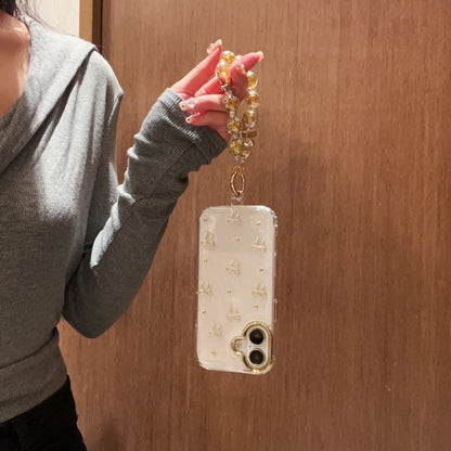 Metallic Bow Phone Case / Strap / Set