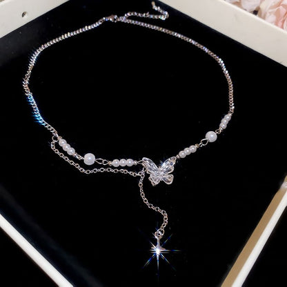 Pendant Faux Pearl Alloy Choker (Various Designs)