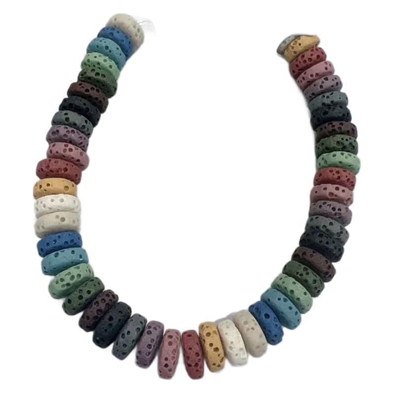 Volcanic Stone Stainless Steel Bracelet