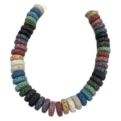 Volcanic Stone Stainless Steel Bracelet